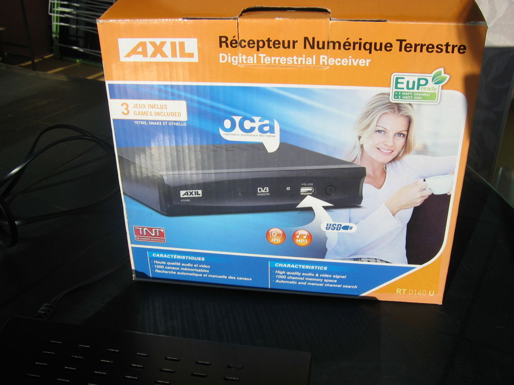 R&eacute;cepteur Num&eacute;rique terrestre AXIL RT 0140 U Photos/Video/TV