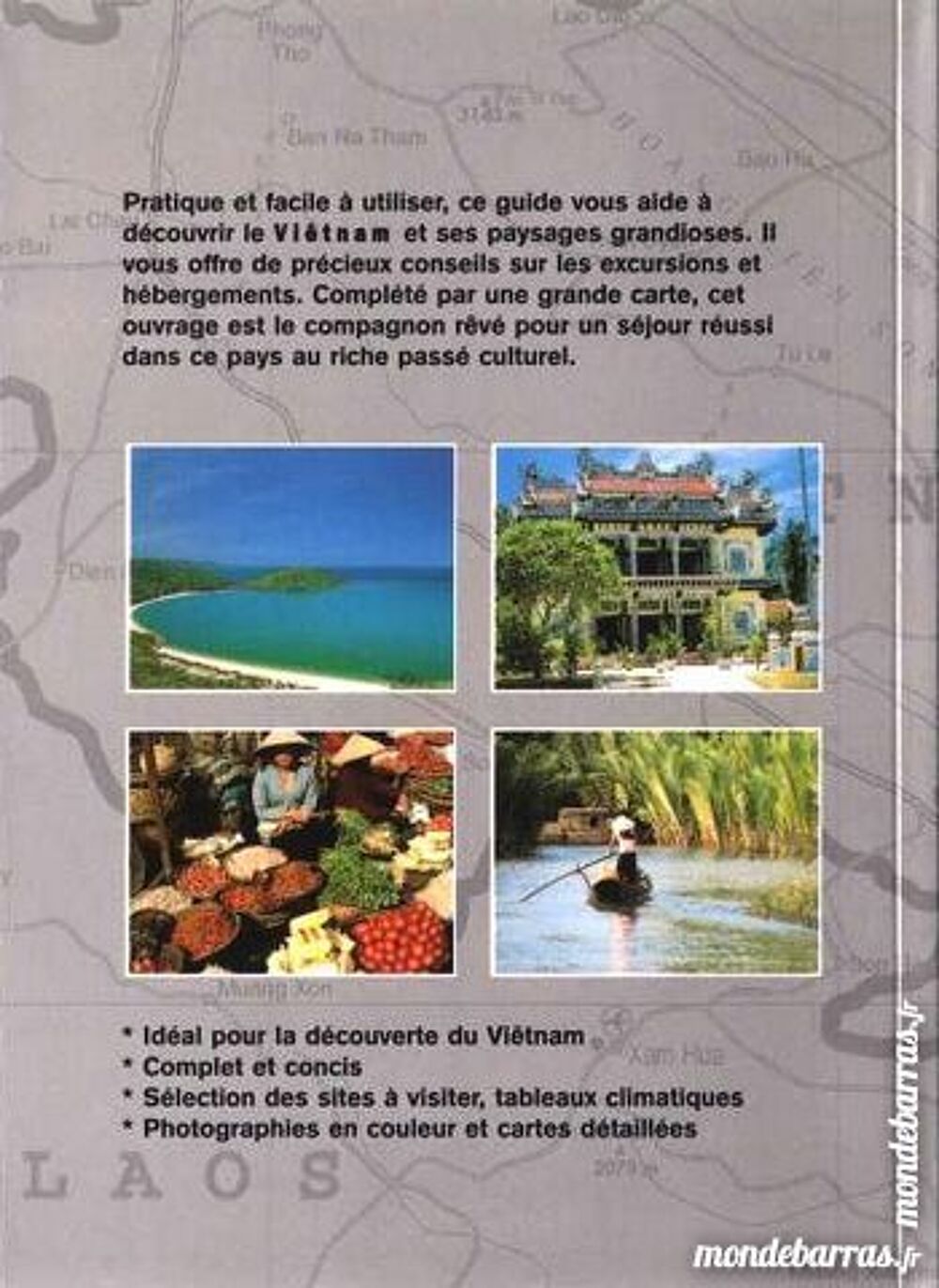 CARTE + GUIDE : vi&ecirc;tnam / prixportcompris Livres et BD