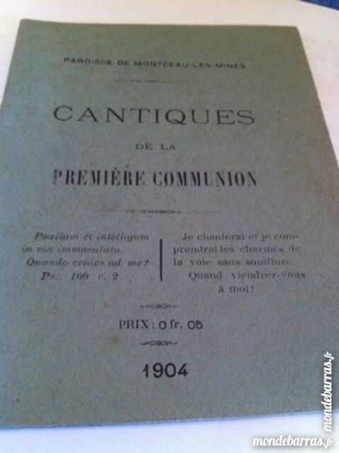 cantiques de la premire communion (1904) 2 Saint-Vallier (71)