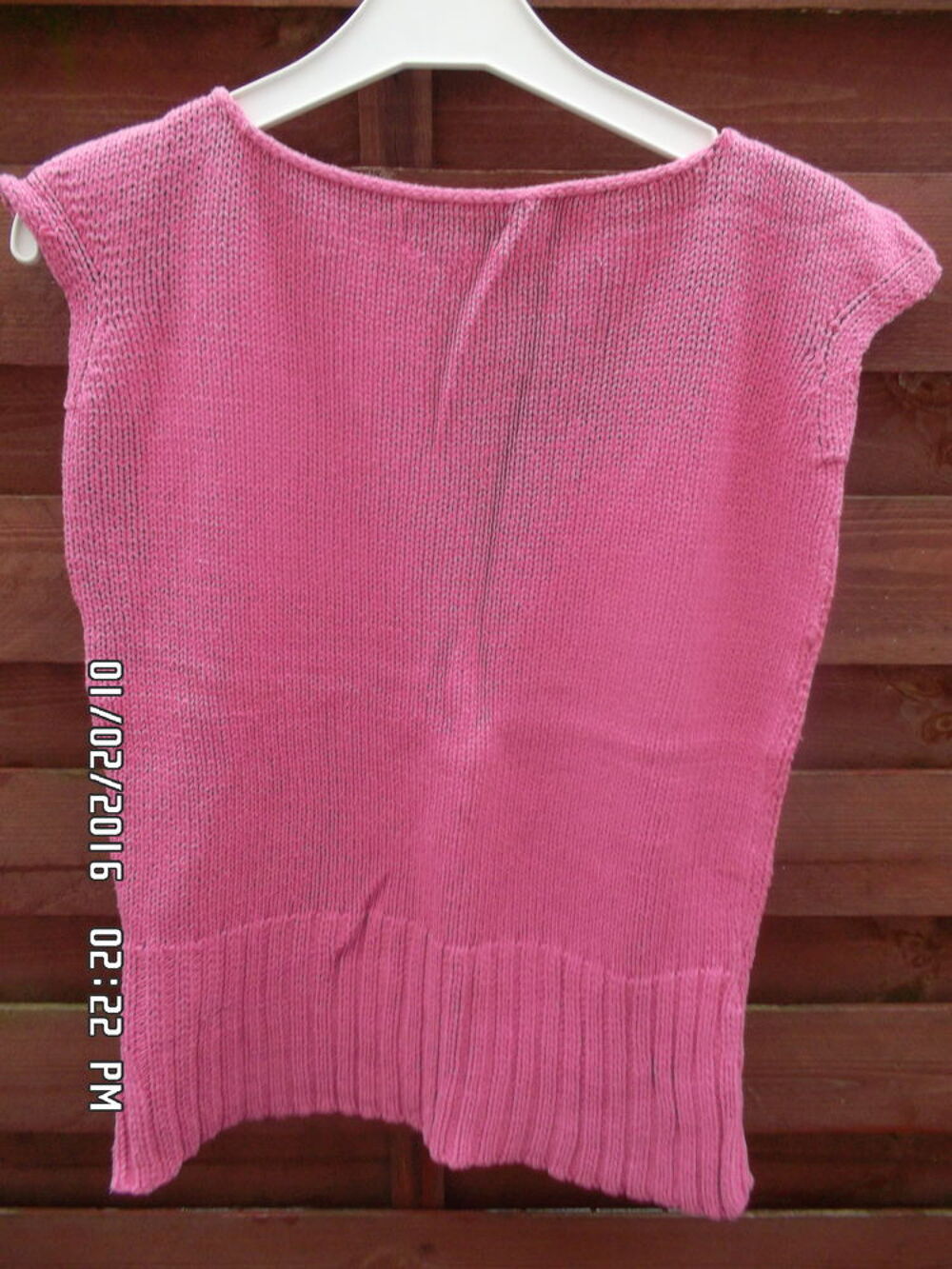 DEBARDEUR VIEUX ROSE T.1*JUSTE 2E*KIKI60230 Vêtements