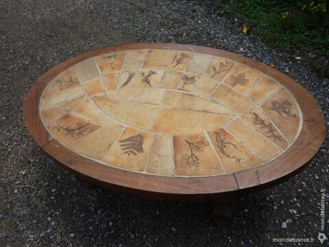 Table basse design empreintes de feuilles 125 Castres (81)