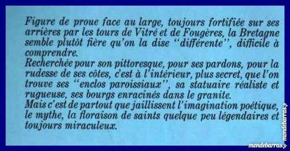 BRETAGNE - secrets et paysages Livres et BD
