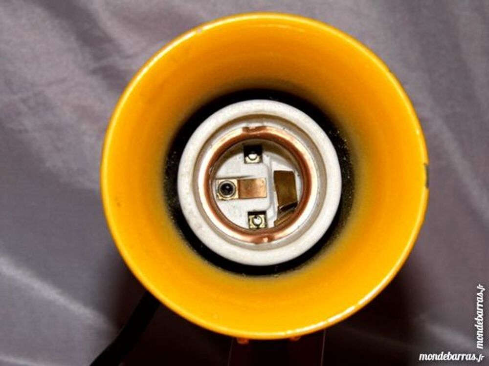 SPOT JAUNE APPLIQUE LUMINAIRE VINTAGE 70 80 Décoration