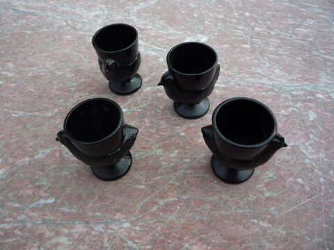 Coquetier opaline noire/poule/poussin 10 Castres (81)