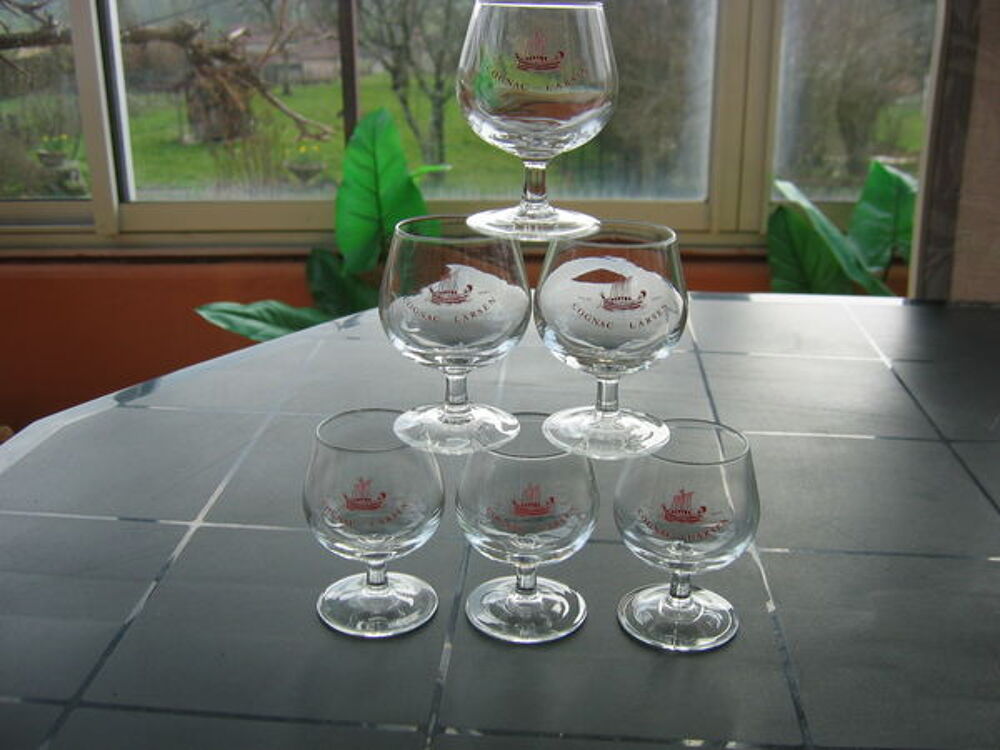 6 verres &agrave; Cognac LARSEN 8 cl Décoration