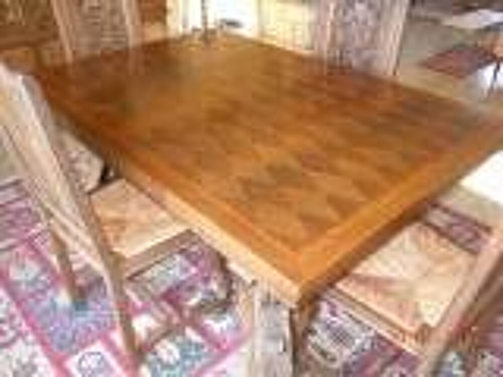 Table avec rallonges et 6 chaises salle &agrave; manger Meubles