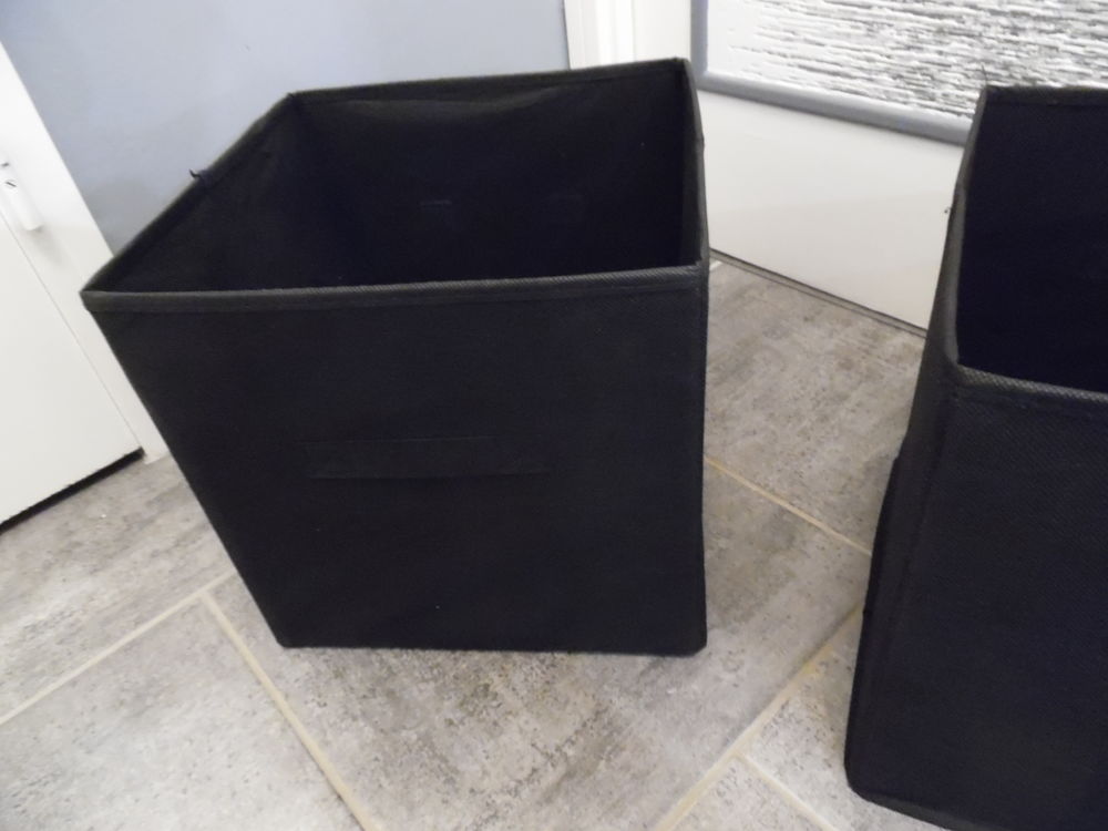 paniers en tissu, noir, NEUFS Décoration