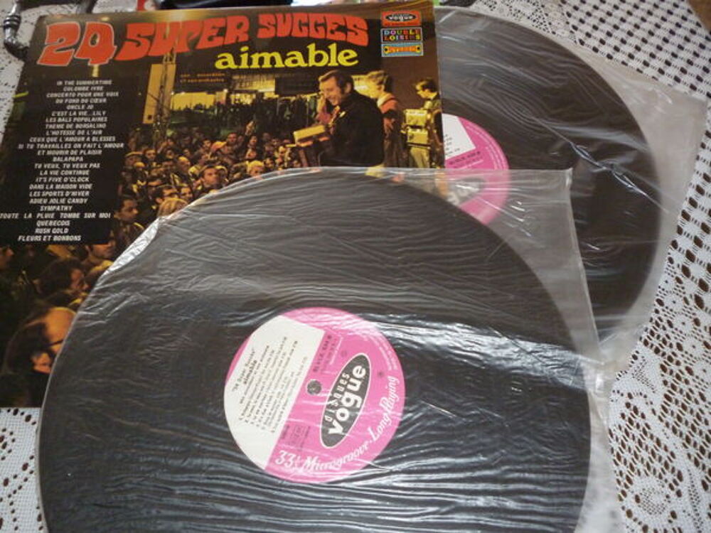 DOUBLE ALBUM D AIMABLE ET SON ACCORDEON CD et vinyles