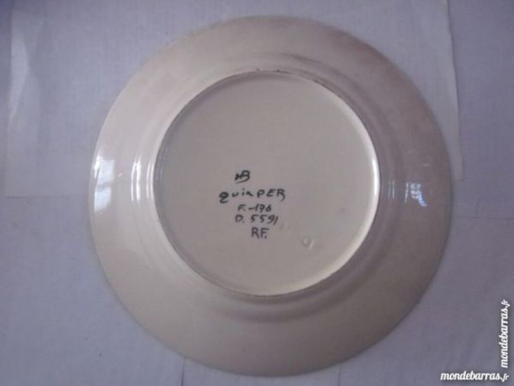 ASSIETTE HB QUIMPER TETE DE BRETONNE 
