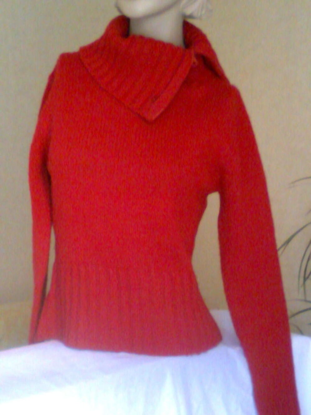 jean, tunique, col roul&eacute; rouge - 38 - zoe Vêtements