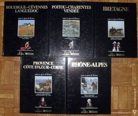5 livres sur des REGIONS de FRANCE  Edition: LAROU 30 Montreuil (93)