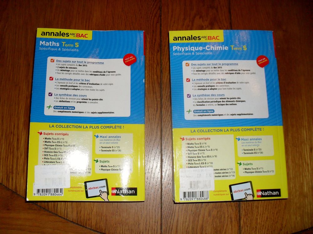 Annales Maths &amp; Phys-Chimie Term S Livres et BD