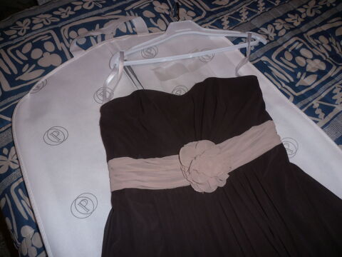 robe ceremonie mousseline marron 80 Montpellier (34)