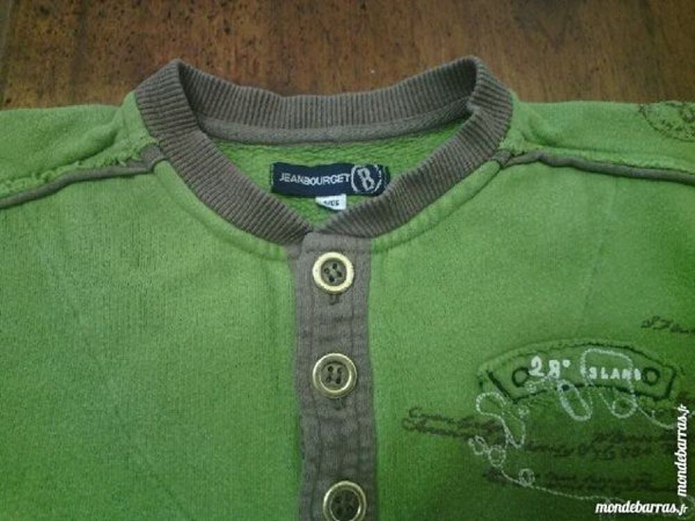 Sweat shirt vert Jean Bourget 8 ans Vêtements enfants