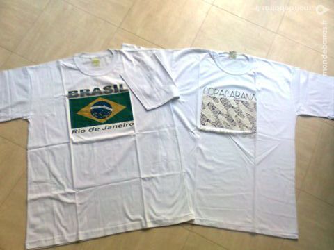 2 tee shirt blancs BRESIL - 52 -zoe 14 Martigues (13)