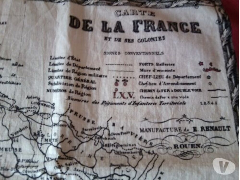 Carte militaire de la France et de ses colonies 
