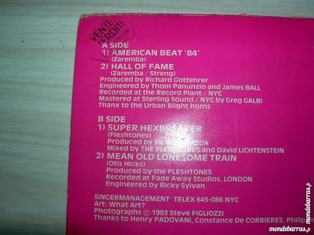MAXI 45 TOURS FLESHTONES American beat '84 PROMO CD et vinyles