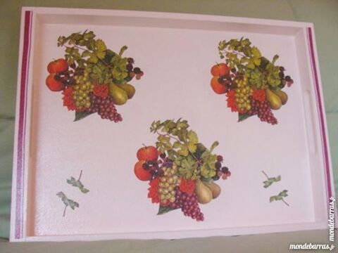 Artisanat : Plateau bois décoré main n° 2 - NEUF 16 Antony (92)