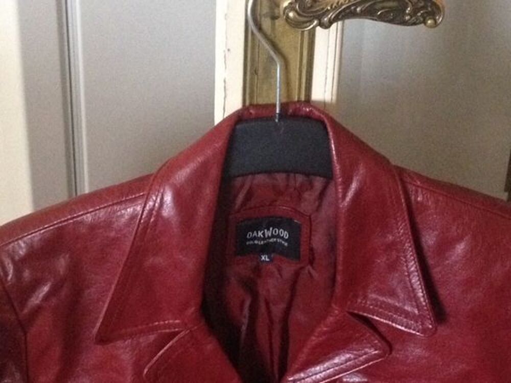 veste en cuir grenade oakwood Vêtements