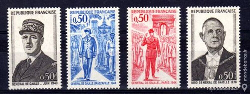 S&eacute;rie C&eacute;l&eacute;brit&eacute;s N&deg; 1695 &agrave; 1698 Ann&eacute;e 1973 NEUFS 
