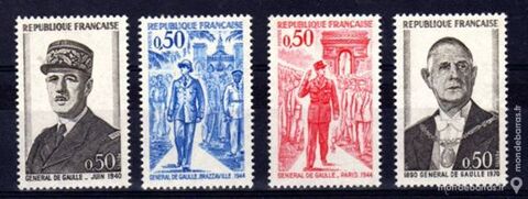 Srie Clbrits N 1695  1698 Anne 1973 NEUFS 1 La Seyne-sur-Mer (83)