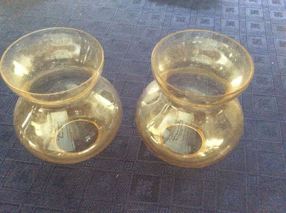 LOT DE 2 TULIPES DE LUSTRE Décoration
