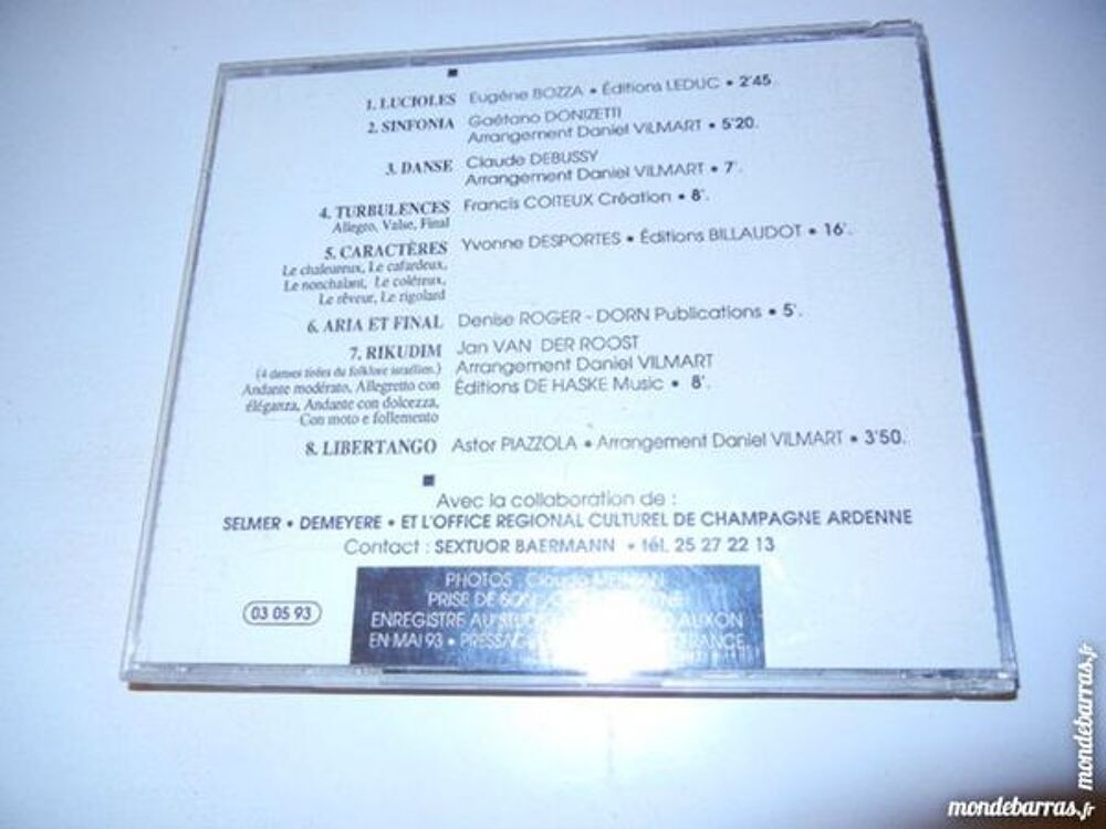 sextuor baermann CD et vinyles