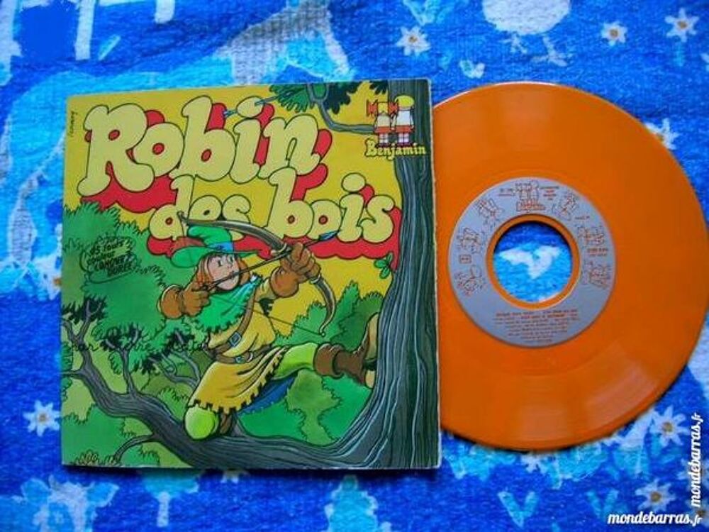 45 TOURS ROBIN DES BOIS - Enfant - Vinyle ORANGE CD et vinyles