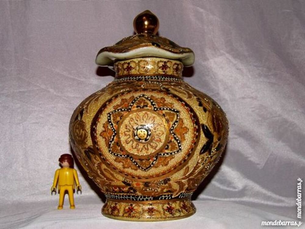 VASE SATSUMA BONBONNIERE URNE DRAGEOIR POT Décoration