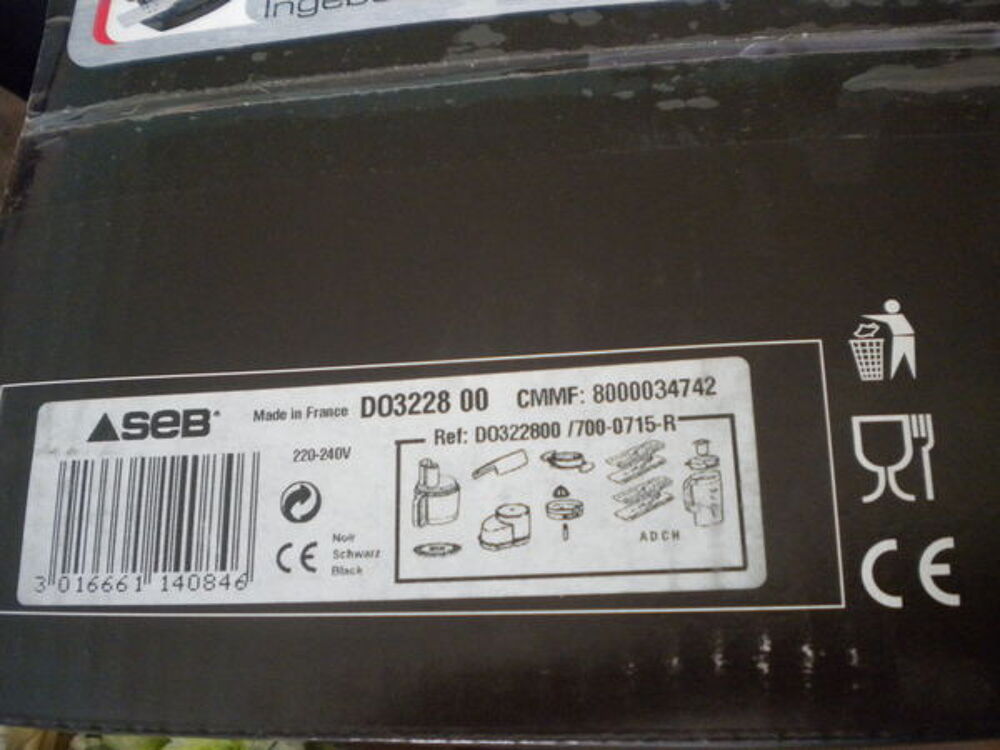 Robot seb store INN sucessor 3l noir neuf Electroménager