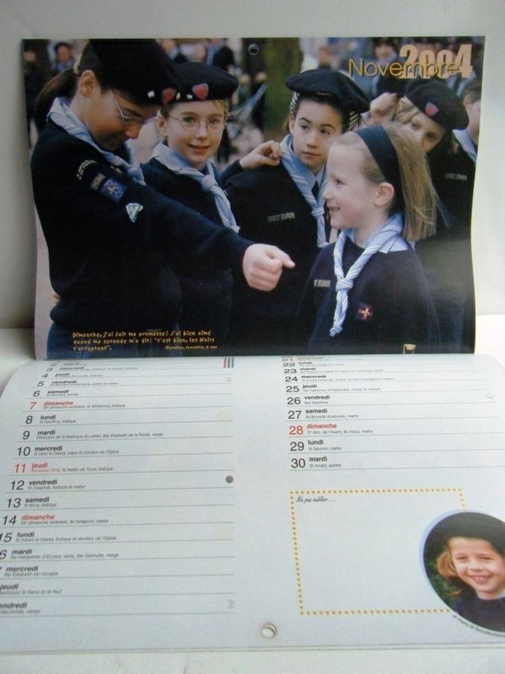 CALENDRIER 2004 GUIDES &amp; SCOUTS D'EUROPE 