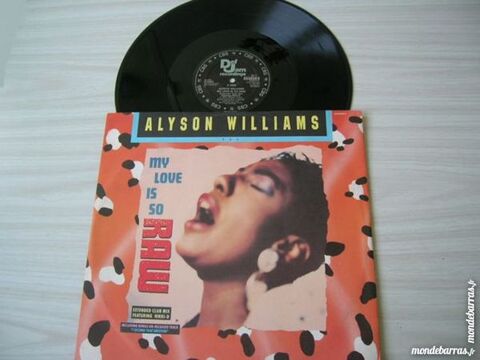 MAXI 45 TOURS ALYSON WILLIAMS My love is so raw 14 Nantes (44)