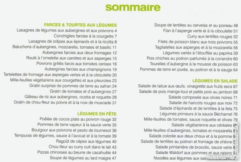 CUISINE - l&eacute;gumes fra&icirc;cheur Livres et BD