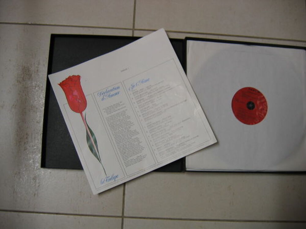 Coffret de 4 disques 33T "Les plus belles chansons d'amour" CD et vinyles