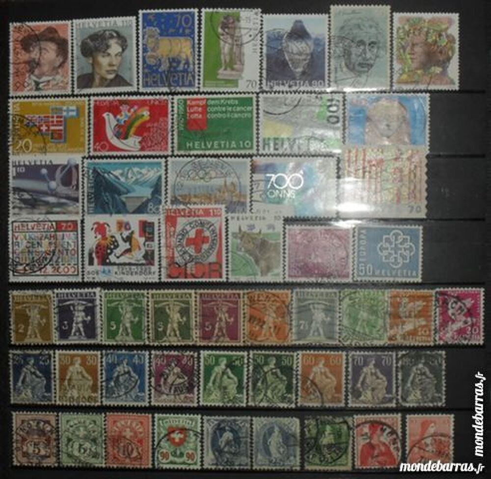 188 timbres oblit&eacute;r&eacute;s de SUISSE 