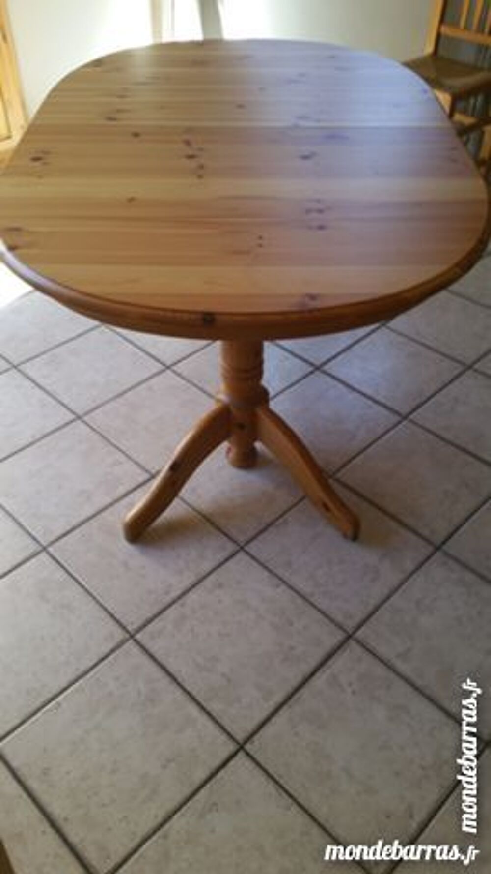 table ovale en pin massif Meubles