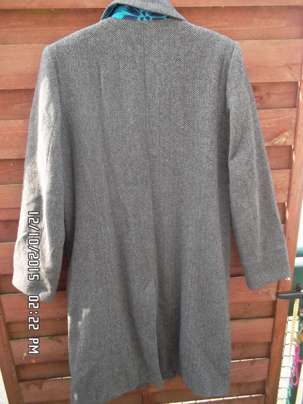 MANTEAU SOFT GREY T.38*JUSTE 5E*KIKI60230 Vêtements