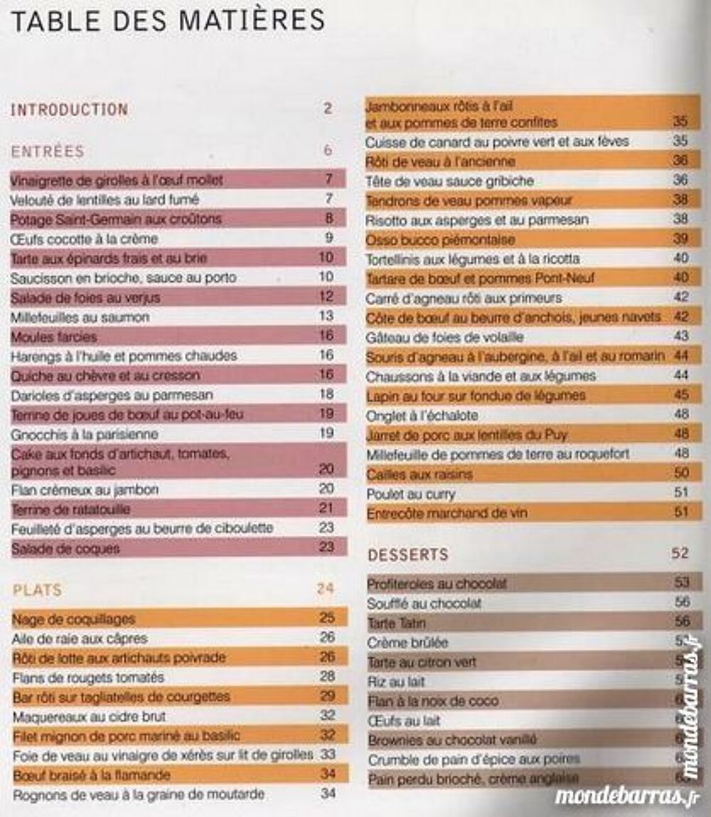 LA CUISINE DES BISTROTS / prixportcompris Livres et BD