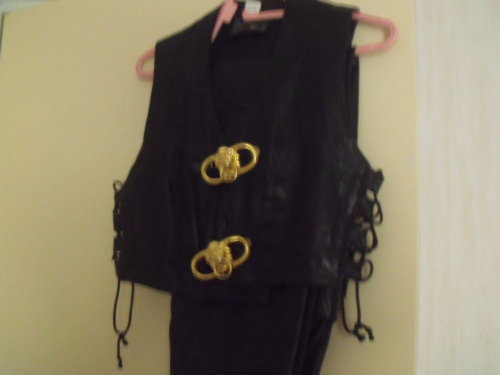 gilet + pantalon cuir agneau Vêtements