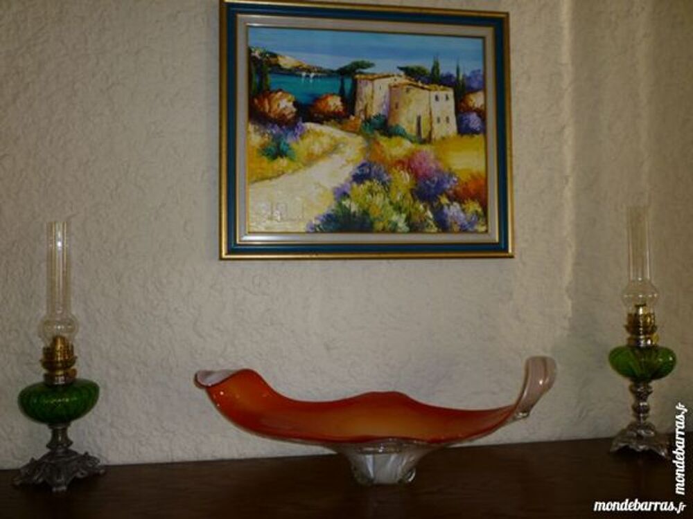 coupe vintage verre MURANO Décoration