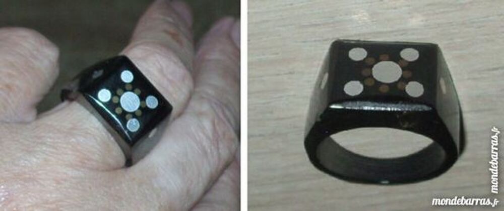 Bague en corne de buffle 'noire' Bijoux et montres