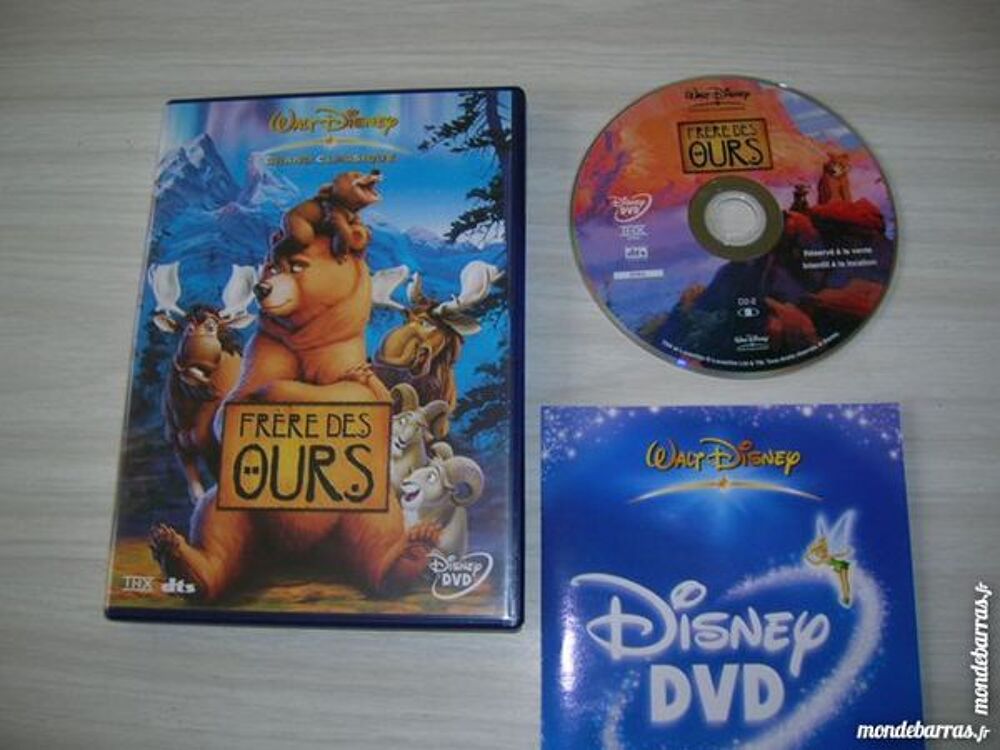 DVD FRERE DES OURS - W. Disney LOSANGE JAUNE 73 DVD et blu-ray
