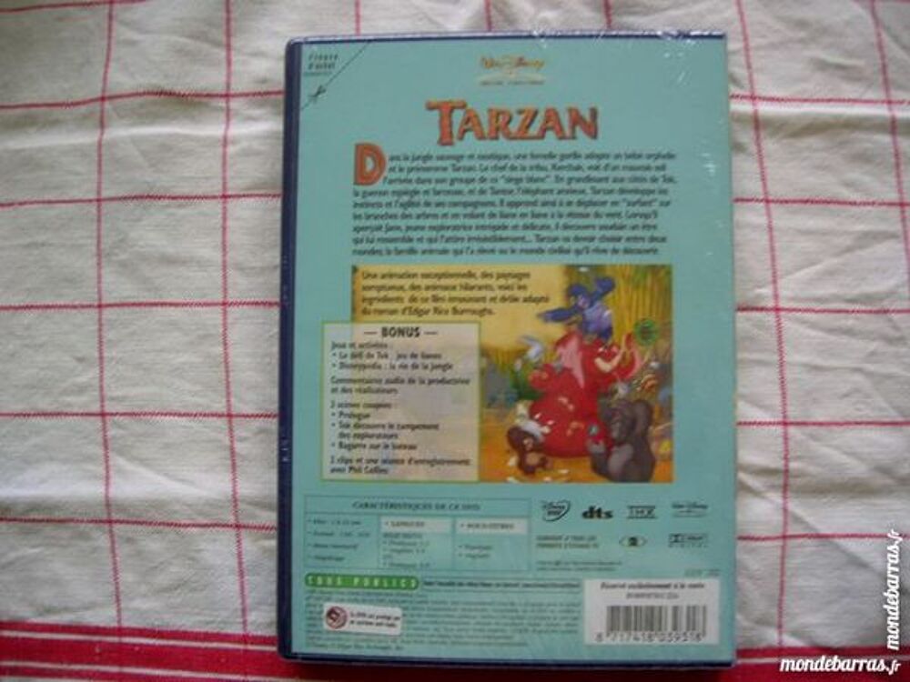 DVD TARZAN - W. Disney NEUF SOUS BLISTER DVD et blu-ray