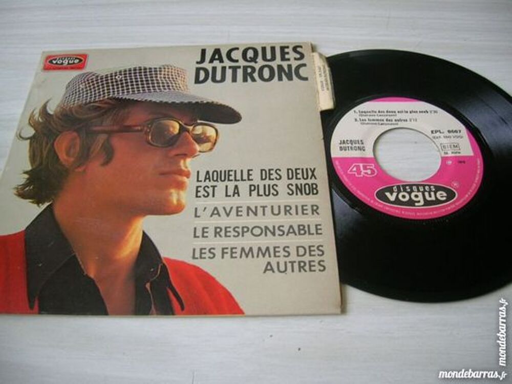 45 TOURS EP JACQUES DUTRONC Laquelle des deux CD et vinyles