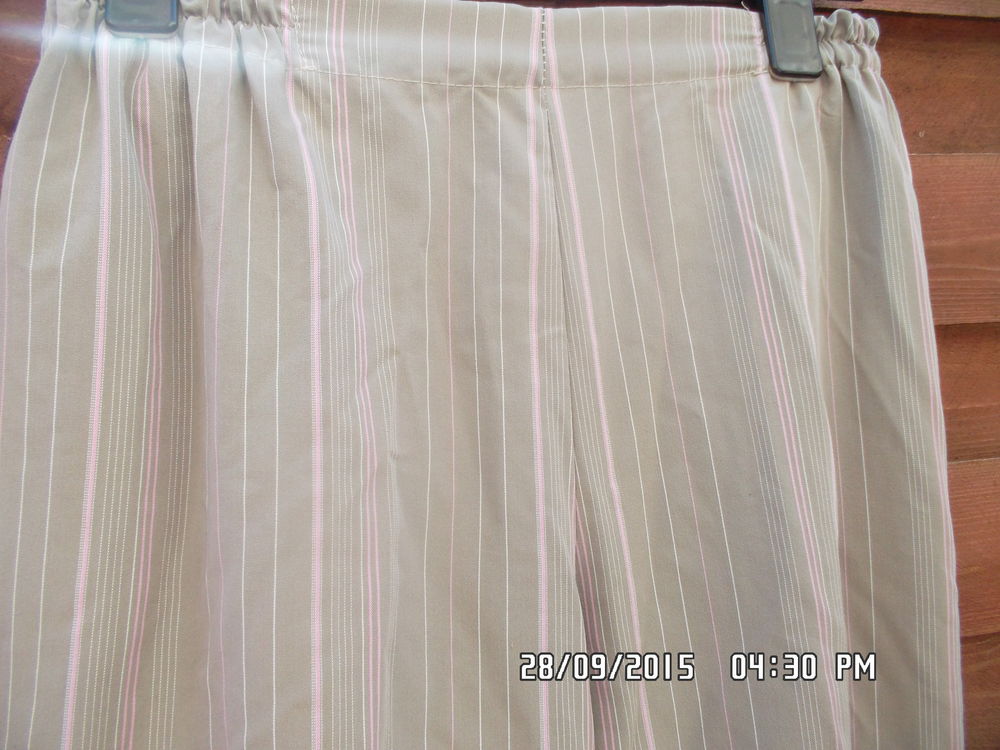 PANTALON MARRON CLAIR-ROSE*JUSTE 3E*KIKI60230 Vêtements