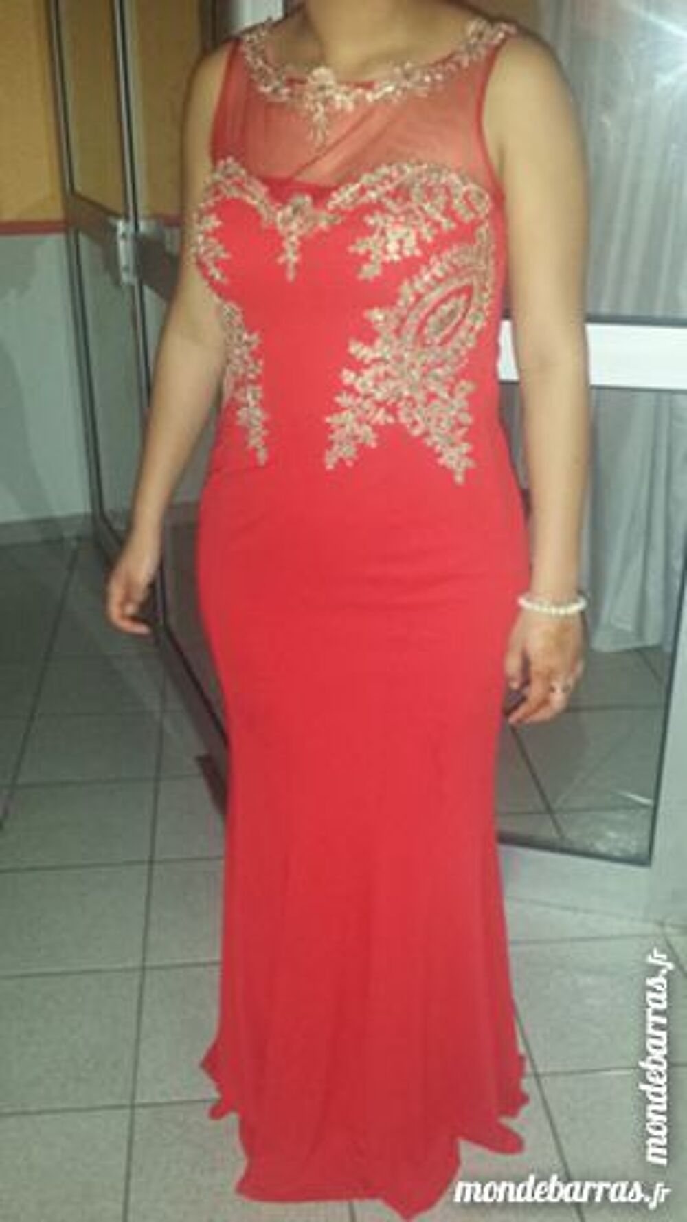 Robe rouge de soir&eacute;e Vêtements