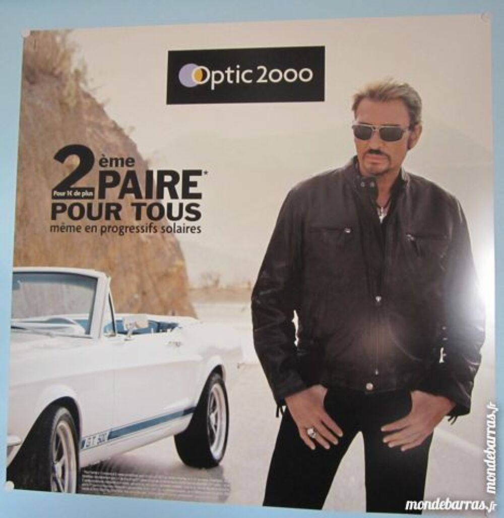 AFFICHE OPTIC 2000 Johnny HALLYDAY 