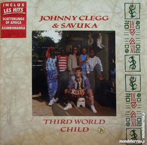 VINYL 33 tours JOHNNY CLEGG - THIRD WORLD CHILD 5 Chtenay-Malabry (92)