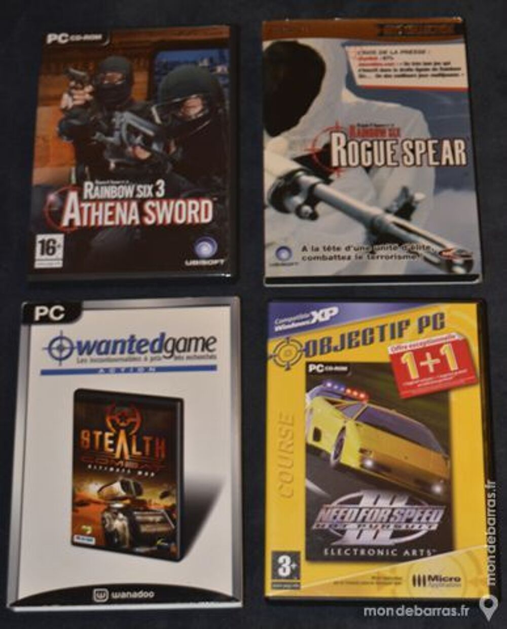 4 JEUX VIDEO POUR PC - TRES BON ETAT. Consoles et jeux vidéos