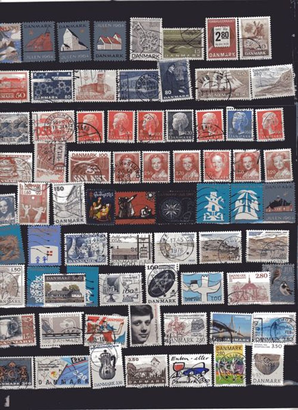 lot:1/ TIMBRES DU danemark 